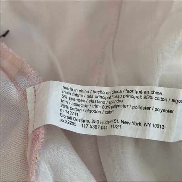 Eloquii Wide Leg Floral Pants in Lavender and Yellow - Picture 10 of 13